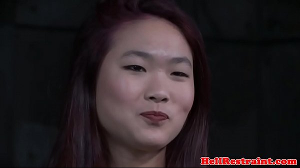 Asian fledgling tied up and toyed by male domination