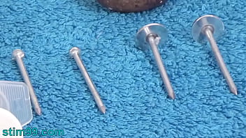 German BDSM with Drills in Tits and Cunt Inflation Saline