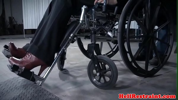 Pierced bondage & discipline sub caned by male domination while strapped