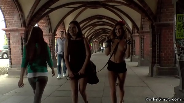 Superslut banged in club with big windows