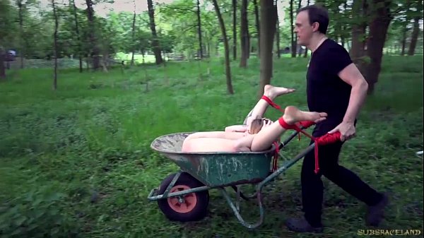 Cruelly fucked outdoor victims beg for grace in obedience