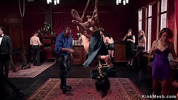 Head marionette with big tits and spunky dark-haired rectal fucked at bruch bondage & discipline soiree