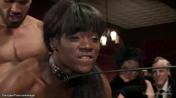 Interracial marionettes fucked at domination & submission soiree