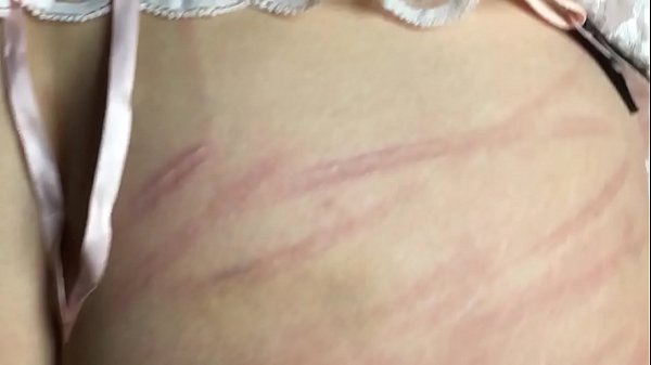 Quick spanking for sexy clothed up wifey