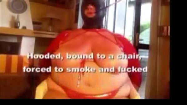 Augusta- Trussed, ball-gagged to smoke and fucked