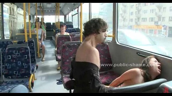 Brunette fucked in public sex outdoor