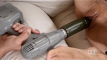 Gina gets her asshole drilled at high speed