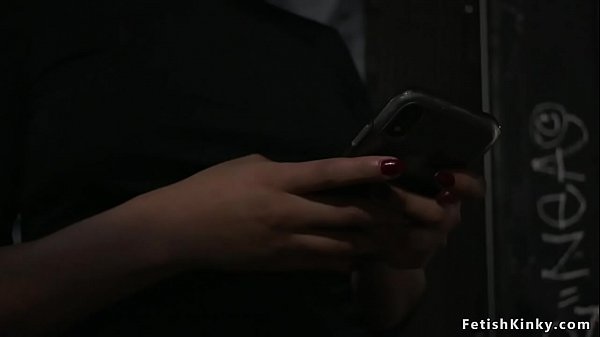 Brunette in interracial gangbang fantasy