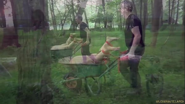 Busty young slave punished and brutally used for sucking cock