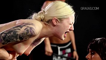 Blonde slut mercilessly b.