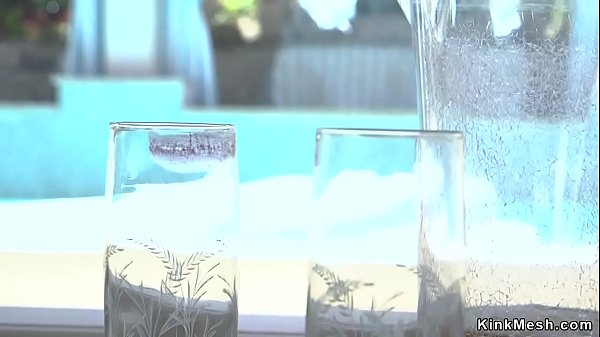 Butt plugged redhead ass spanked