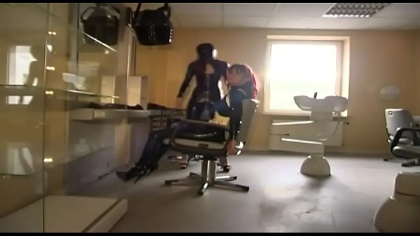 Mistress enjoys her latex muppet