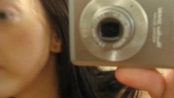 Teen girl self shot video
