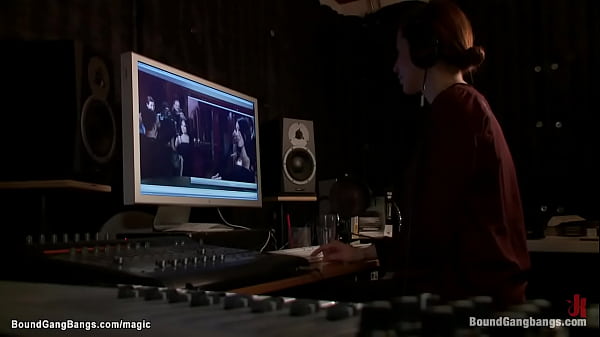 Blackmailed Asian slut group fucked