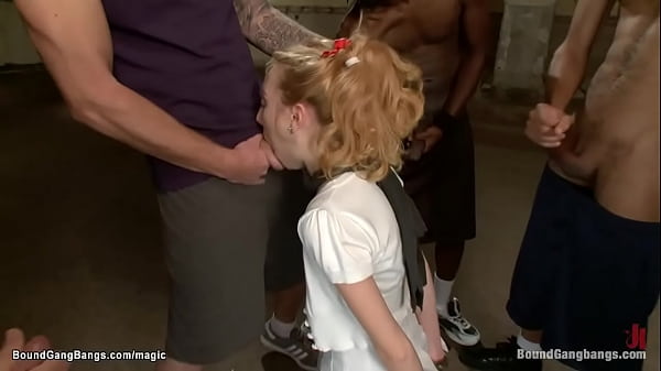 Blond cheerleader interracial dp fucked