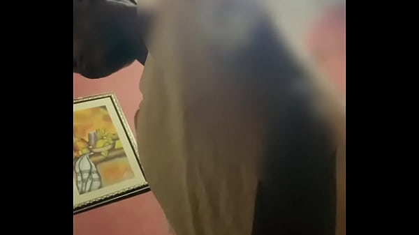 African hungry maid sucking and devouring my big black dick on camera  .