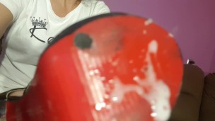 Play with naughty slave and him small clit