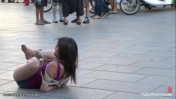 Euro babe fucked in the van in public