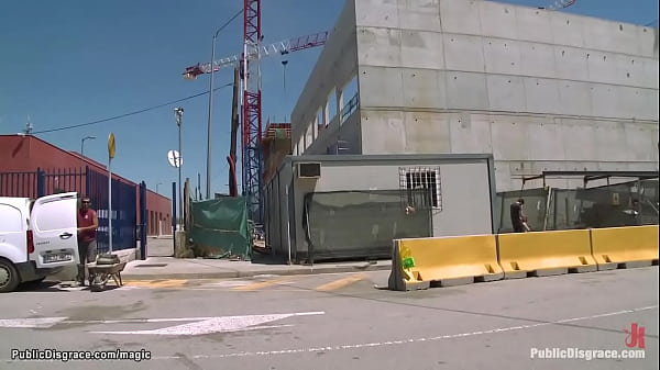 Euro ginger babe mouth fucked in public