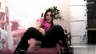 Horny girl sex in public